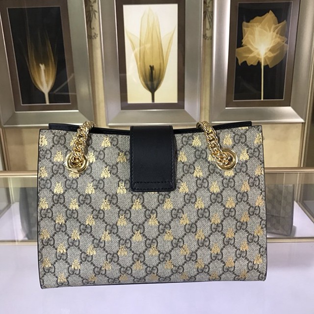 Gucci女包 498156 古馳gucci Padlock系列 中號GG肩背包  gqy1204